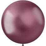 Roze Ballonnen Chroom 48cm 5st, Verzenden, Nieuw
