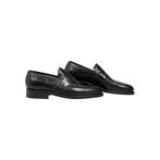 RUBINACCI RRP 1300€ Black Leather Penny Loafers Shoes, Nieuw