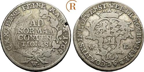 10 Kreuzer Wertheim 1767 Loewenstein Wertheim Rochefort:..., Postzegels en Munten, Munten | Europa | Niet-Euromunten, Verzenden