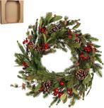 2dekans | House of Seasons Austin Kerstkrans - Ø40 cm -, Diversen, Ophalen of Verzenden, Zo goed als nieuw