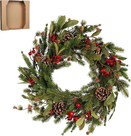 2dekans | House of Seasons Austin Kerstkrans - Ø40 cm -, Diversen, Kerst, Zo goed als nieuw, Ophalen of Verzenden
