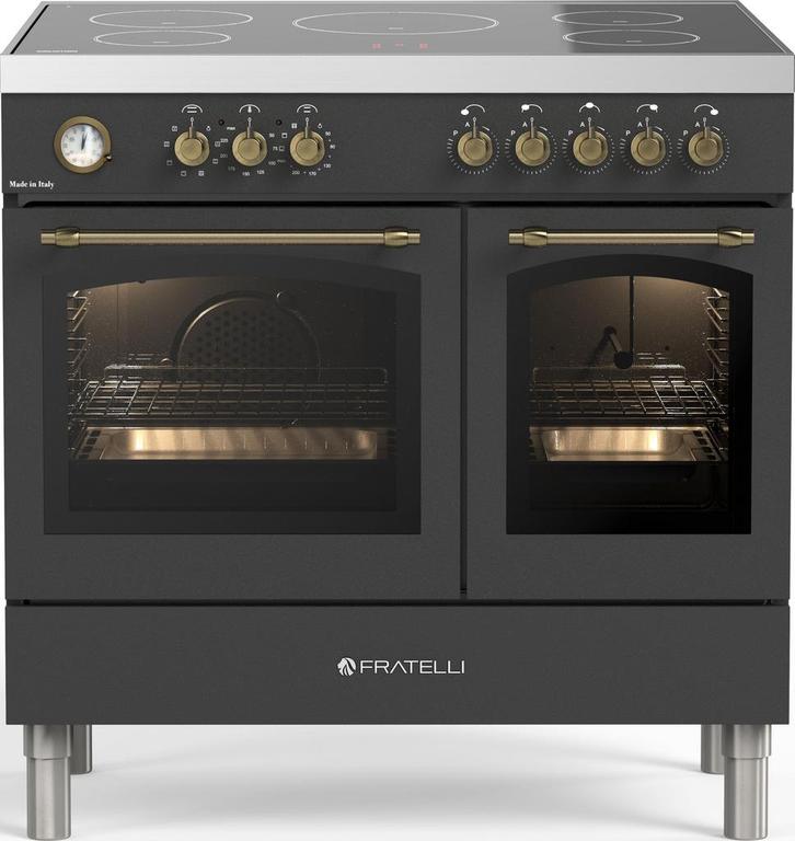 Fratelli VE2920I5FEMANB inductie fornuis - 2 ovens - klassie, Witgoed en Apparatuur, Fornuizen, 60 cm of meer, Vrijstaand, 5 kookzones of meer