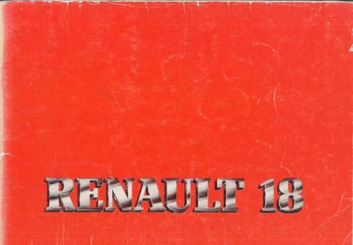 1981 Renault 18 instructieboekje handleiding Nederlands, Auto diversen, Handleidingen en Instructieboekjes, Verzenden