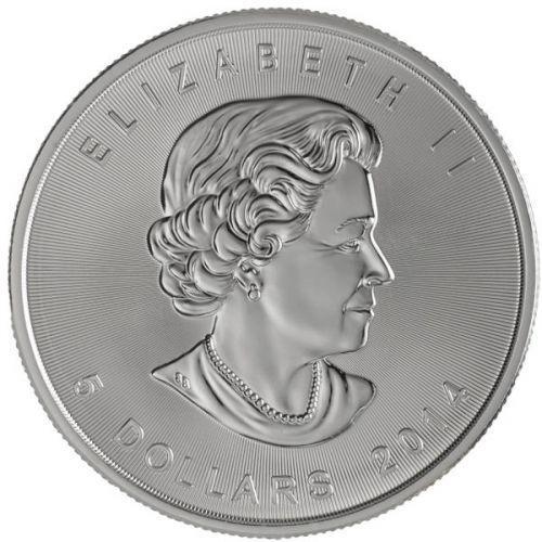 Canadian Maple Leaf 1 oz 2014, Postzegels en Munten, Munten | Amerika, Noord-Amerika, Losse munt, Zilver, Verzenden