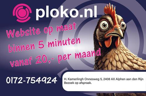 Website binnen 5 minuten op maat, Diensten en Vakmensen, Webdesigners en Hosting