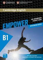 Cambridge English Empower Pre Intermediate Stu 9781107466524, Zo goed als nieuw, Verzenden