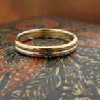 Bicolor gouden (trouw)ring (witgoud, trouwring, herenring), Gebruikt, Overige kleuren, 20 of groter, Heer