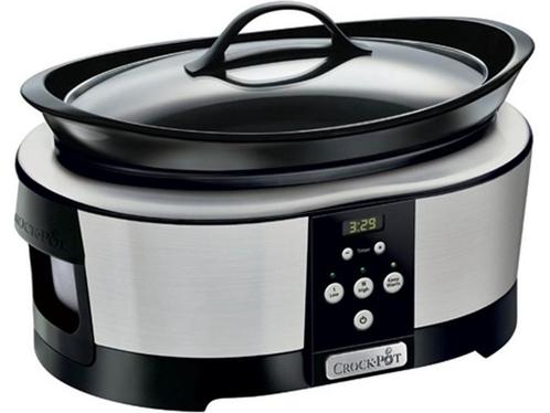 CrockPot CR605 - Slow Cooker - Digitaal programmeerbaar 5,7L, Huis en Inrichting, Keuken | Potten en Pannen, Zo goed als nieuw
