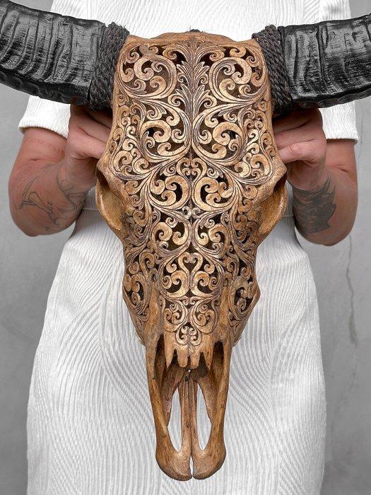 Geen minimumprijs - Authentieke grote bruine gebeeldhouwde, Antiek en Kunst, Kunst | Designobjecten