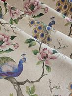 Exclusief art nouveau-stoffen met pauwen en bloemen -