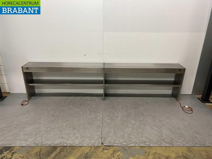 RVS Warmtebrug Warmhoudbrug Verwarmde etagere 299 cm Horeca, Zakelijke goederen, Horeca | Keukenapparatuur, Gebruikt, Ophalen of Verzenden
