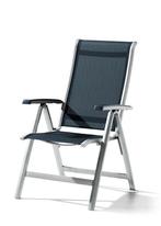 Sieger Calvi klapstoel Aluminium/textileen - Grafiet/grijs, Tuin en Terras, Tuinstoelen, Ophalen of Verzenden, Nieuw