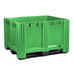 Kunststof Palletbox Groen 1200 x 1000 x 760 mm 3 sleden -, Doe-het-zelf en Verbouw, Hout en Planken, Verzenden, Nieuw