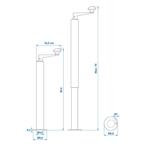 ProPlus Uitdraaibare steunpoot - Gegalvaniseerd staal - 4..., Ophalen of Verzenden, Nieuw
