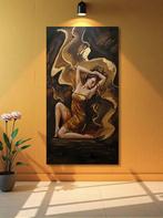 Gouden Golven - bestel bij de maker van dit werk va € 490,-, Antiek en Kunst, Kunst | Schilderijen | Klassiek, Verzenden
