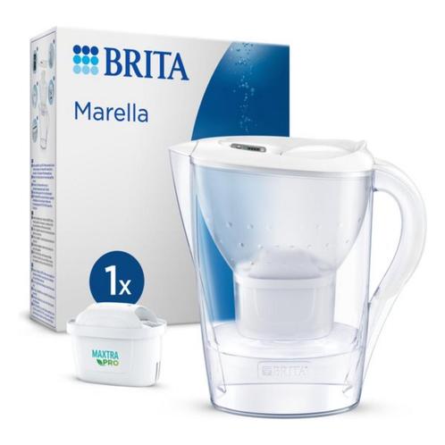 Tweedekans - Brita Marella 2,4 liter wit - Waterfilterkan, Sport en Fitness, Bidons, Ophalen of Verzenden