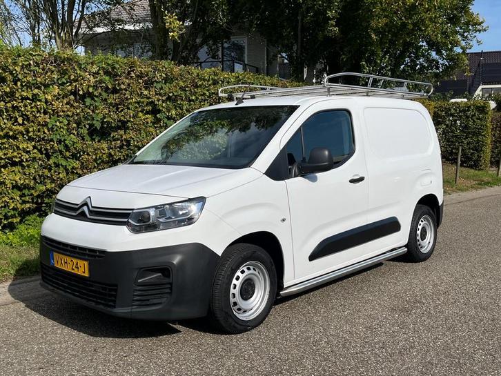 Citroën Berlingo L1 BlueHDI 1.5 | Airco PDC |Imperiaal, Auto's, Bestelauto's, Lease, Zwart, Handgeschakeld, Wit, Citroën, Financial lease