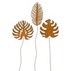 Tuinstekers bloemstekers bladeren metaal XXL 102 cm Set van, Tuin en Terras, Tuinwanddecoratie, Verzenden, Nieuw