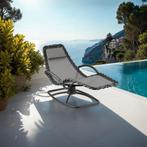 Ligstoel Toulon, ergonomisch, schommelfunctie - grijs, Tuin en Terras, Tuinsets en Loungesets, Verzenden, Nieuw