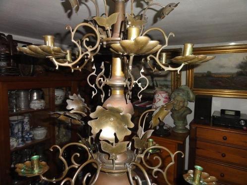Plafondlamp - Onbekend - Messing, Metaal, Antiek en Kunst, Antiek | Overige Antiek