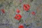 Chris van Dijk (1952) Impressionist - Quelques Coquelicots, Antiek en Kunst, Kunst | Schilderijen | Klassiek