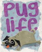 Poster Pug Life 40x50cm, Verzenden, Nieuw, A1 t/m A3