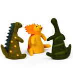 Wolvilt Dinosaurussen - Set 3 st - Brontosaurus/Stegosaurus/, Ophalen of Verzenden, Nieuw
