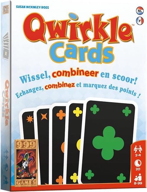 Qwirkle Cards | 999 Games - Kaartspellen, Hobby en Vrije tijd, Gezelschapsspellen | Kaartspellen, Nieuw, Verzenden