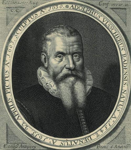 Portrait of Adolf Visscher, Antiek en Kunst, Kunst | Etsen en Gravures