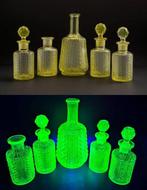 Verreries de Scailmont - Rare ensemble de cinq flacons Art