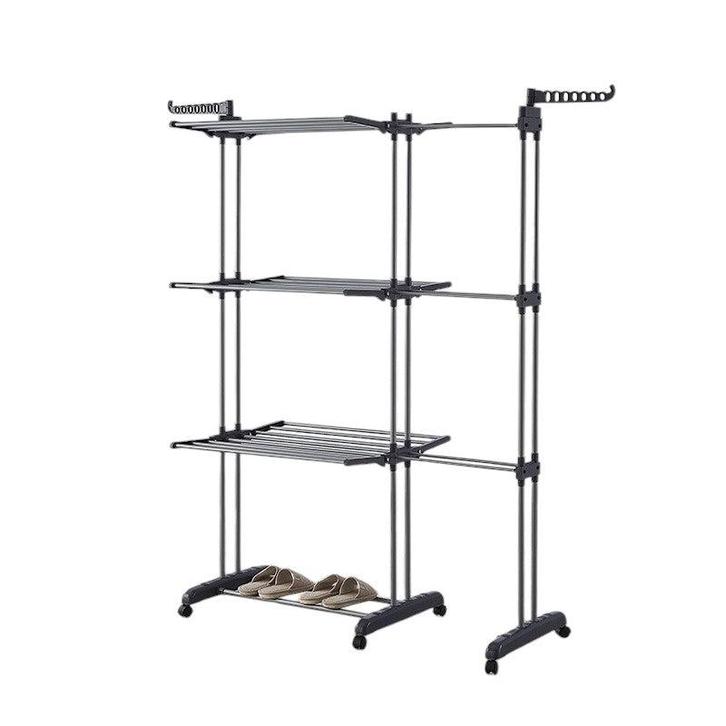 Droogrek op Wielen - Grijs - Uitschuifbare Droogtoren - 4, Huis en Inrichting, Woonaccessoires | Kapstokken, Nieuw, Verzenden