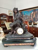 Pendule - brons en marmer - 1850-1900, Antiek en Kunst, Antiek | Klokken
