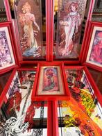 Alphonse Mucha (après) - Wandspiegel (7)- Mucha Seasons,