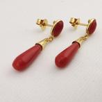 Koraal - Argento 925 - Oorbellen - Italiaans ambacht, Nieuw