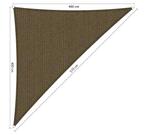 Premium schaduwdoek 4x4x5.7m driehoek waterdoorlatend Ja..., Nieuw