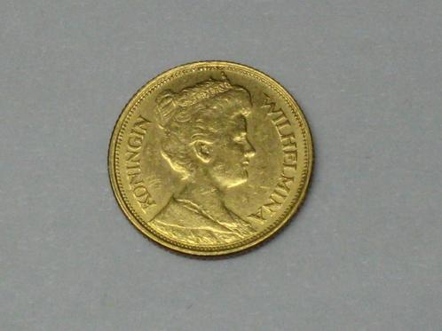 Nederland 5 Gulden 1912 goud Wilhelmina tolle Erhaltung goud, Postzegels en Munten, Munten en Bankbiljetten | Toebehoren, Verzenden