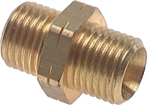 Dubbele Nippel G Buitendraad Linkshandig Messing 16bar 17mm, Doe-het-zelf en Verbouw, Overige Doe-het-zelf en Verbouw, Nieuw, Verzenden