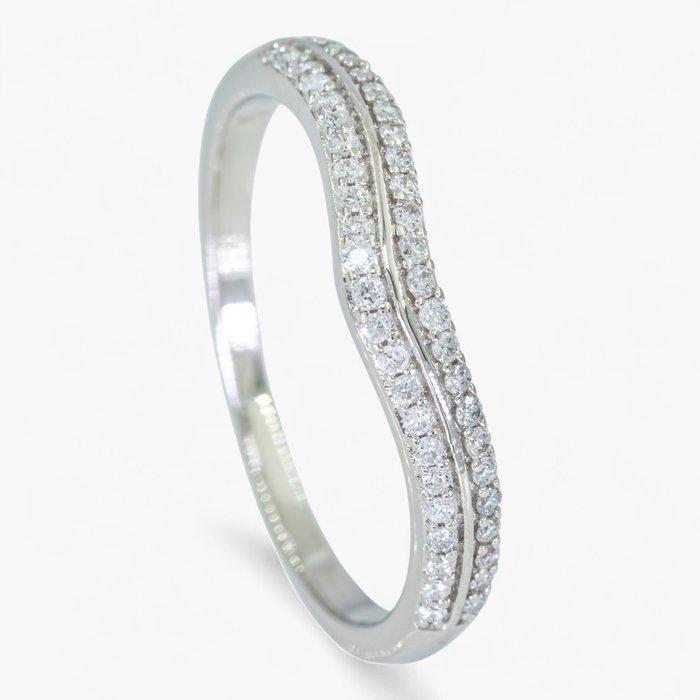 Zonder Minimumprijs - Ring - 14 karaat IGI, Witgoud -, Sieraden, Tassen en Uiterlijk, Ringen