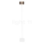 Oligo Curved Vloerlamp LED, kop bruin/voet wit mat, Verzenden, Nieuw