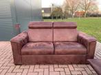 GRATIS LEVERING HEEL NL 3+ 2.5-zit Stof Suede Relax Bankstel, Moderne 3+ 2.5-zits Stoffen Suede Relax Bankstel, 75 tot 100 cm