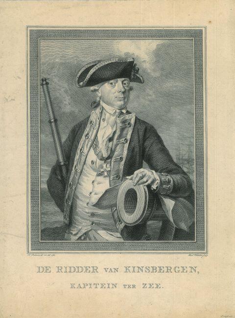 Portrait of Jan Hendrik van Kinsbergen, Antiek en Kunst, Kunst | Etsen en Gravures