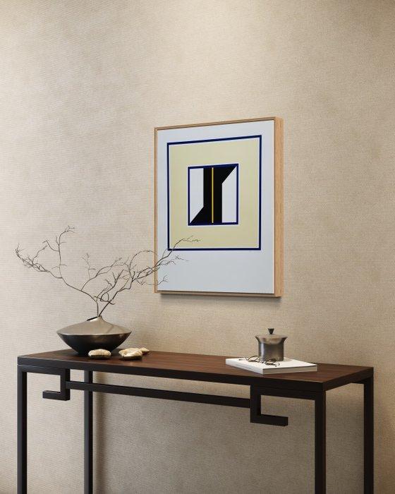 Léon Wuidar (1938) - Composition constructiviste, Antiek en Kunst, Antiek | Overige Antiek