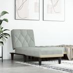 vidaXL Chaise longue fluweel lichtgrijs, Verzenden, Nieuw