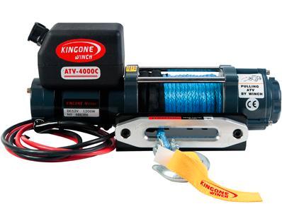 KingOne Winch - ATV-4000C Synthetic Rope, Doe-het-zelf en Verbouw, Lieren en Takels, Ophalen of Verzenden