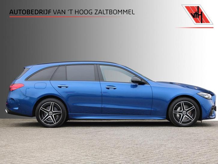 C-Klasse Estate 300e AMG Line NIGHT PAKKET LEDER HEAD-UP, Auto's, Mercedes-Benz, Te koop, Zwart, Automaat, Stationwagon, Blauw