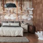 Profhome 392531-GU Fotobehang baksteen mat crème bruin, Verzenden