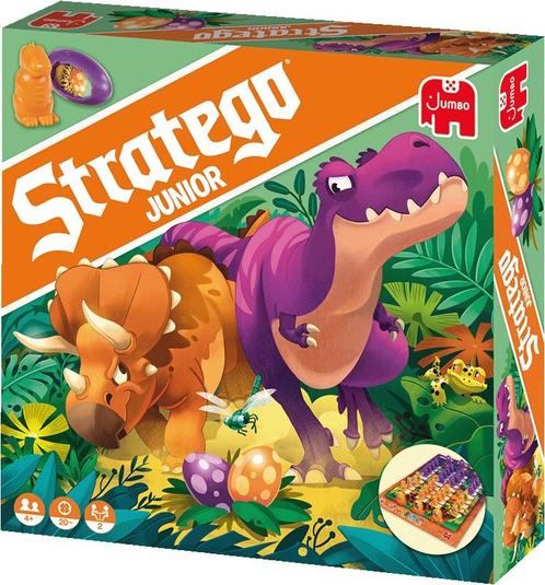 Stratego Junior Dinos | Jumbo - Gezelschapsspellen, Hobby en Vrije tijd, Gezelschapsspellen | Bordspellen, Nieuw, Verzenden