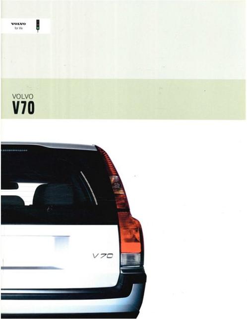 2003 VOLVO V70 BROCHURE ENGELS (USA), Boeken, Auto's | Folders en Tijdschriften, Volvo
