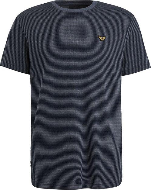 PME Legend T-Shirt Textured Stripe Navy maat XXL Heren, Kleding | Heren, T-shirts, Blauw, Nieuw, Overige maten, Verzenden