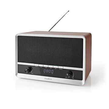 Nedis retro Bluetooth radio met AM/FM-radio en AUX